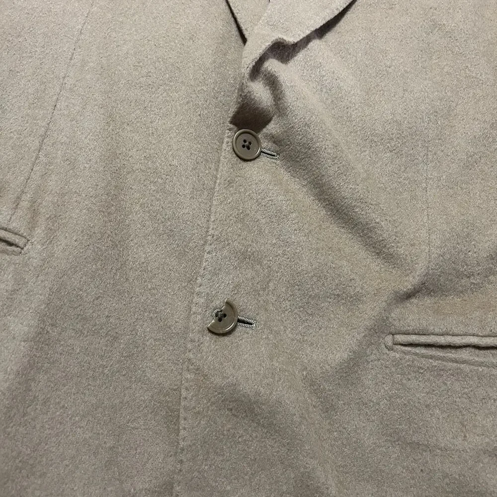 Salvatore Ferragamo Sport Coat Mens 42 R Tan Brown Pure Camel Hair Blazer Italy